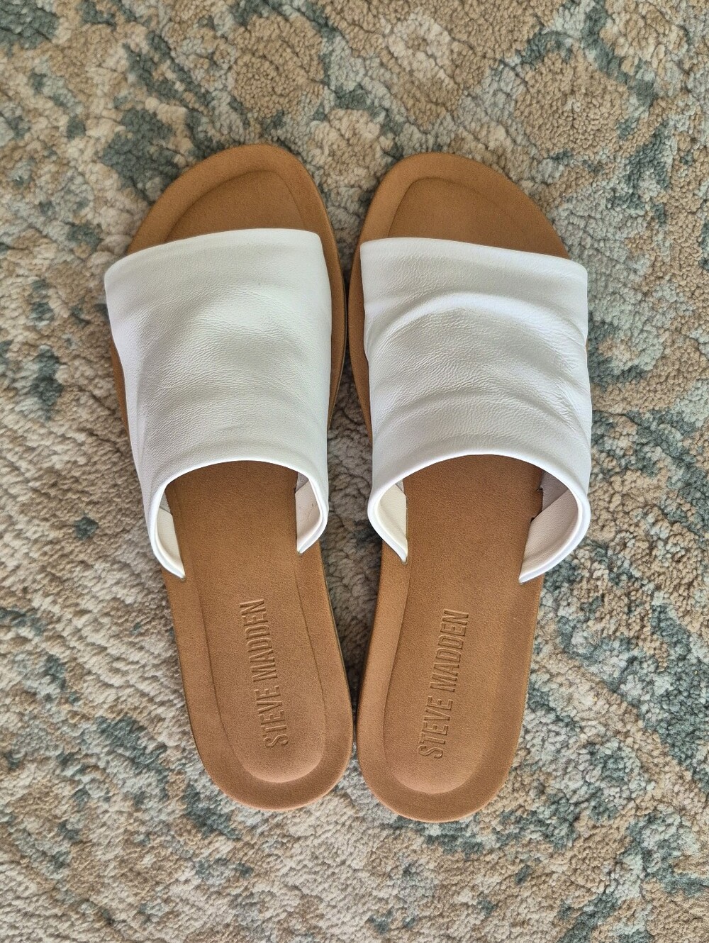 Steve Madden Ruching Slide Sandals SZ 8 NWT